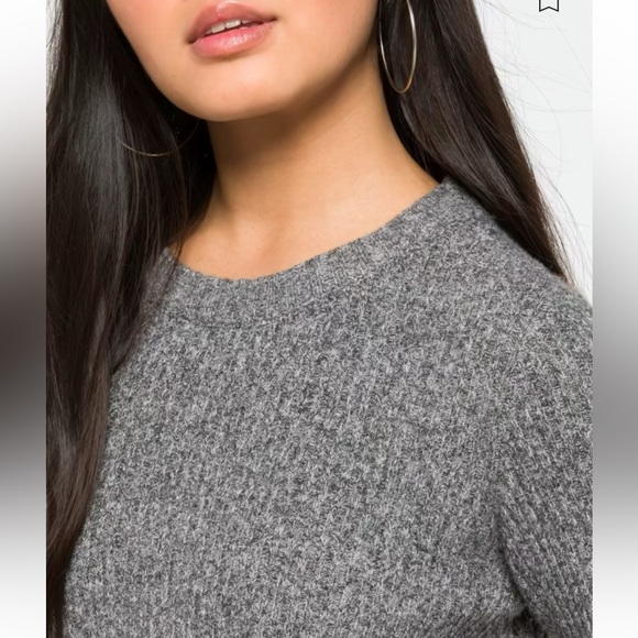 Aspen cropped blouson sleeve sweater - Picture 2 of 4